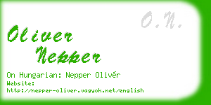 oliver nepper business card
